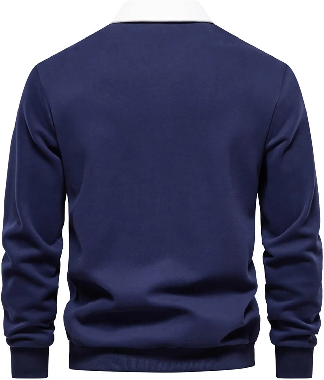 Polo Shirts for Men Cotton Business Fashion Printing Long Sleeve Lapel Zipper Pocket Mens Flannel Shirts Long