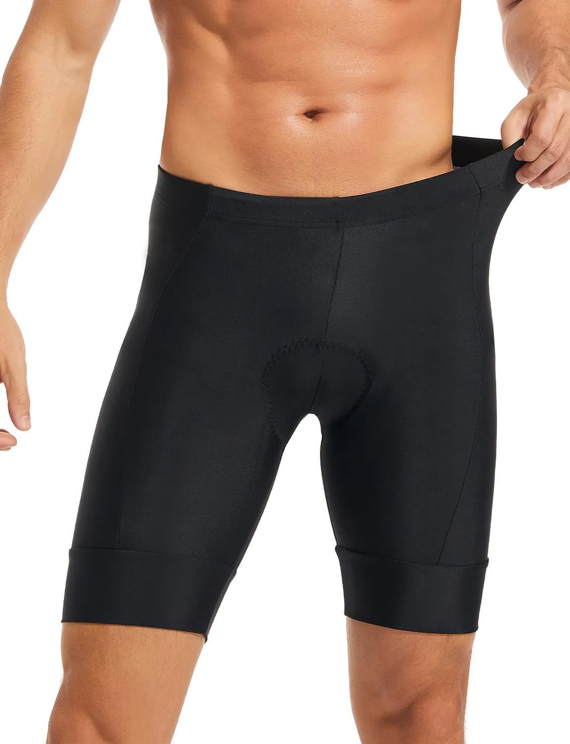 qualidyne Men's Cycling Shorts 4D Padded Bike Biking Shorts Road Riding Bicycle UPF 50  Cycle Shorts Pockets
