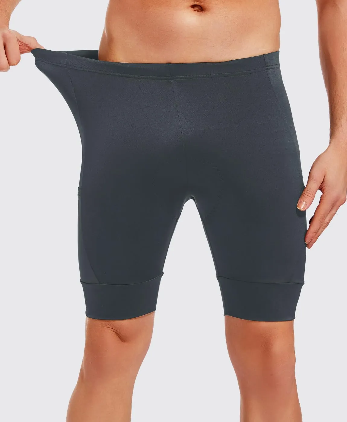 qualidyne Men's Cycling Shorts 4D Padded Bike Biking Shorts Road Riding Bicycle UPF 50  Cycle Shorts Pockets