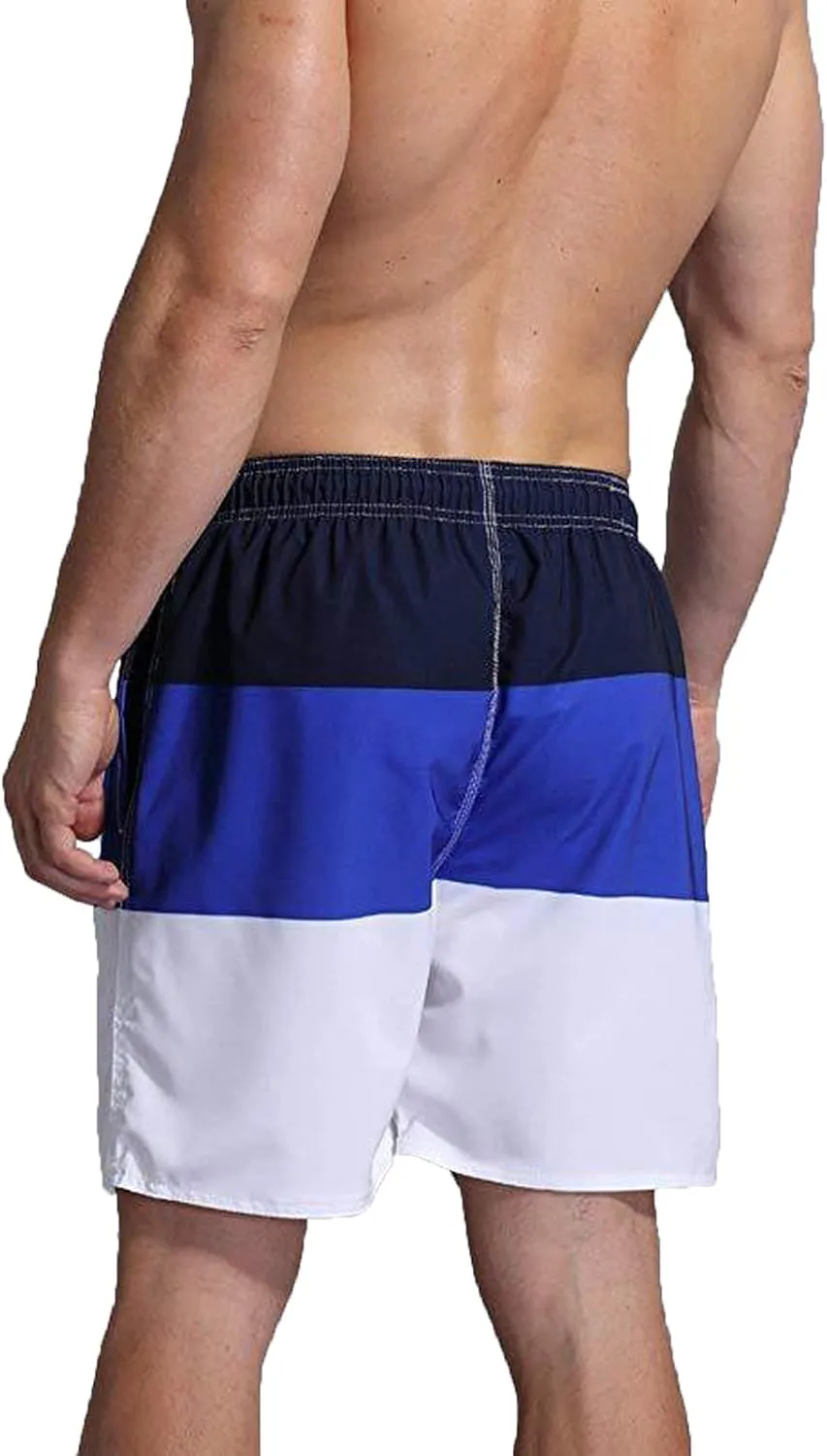 RTRDE Men's Swim Shorts Trunks Quick Dry Beach Shorts with Pockets Swimming, L-4XL