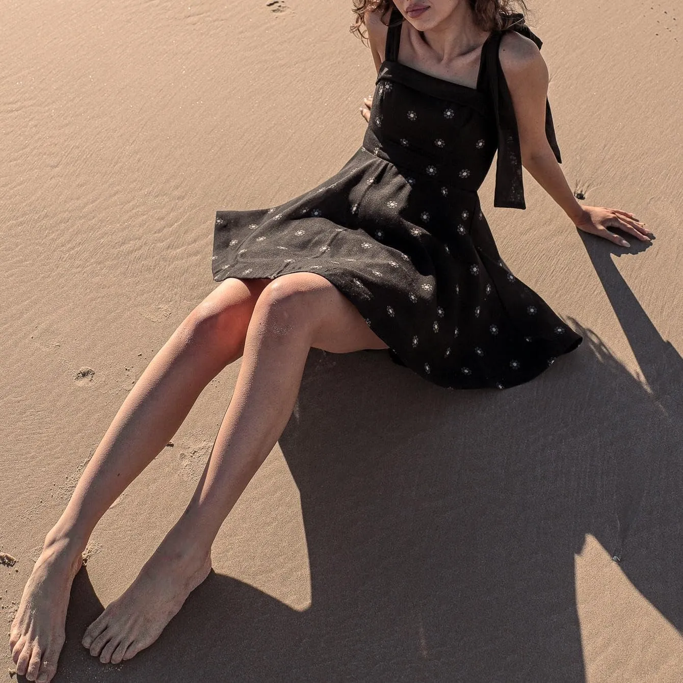 Sastianaen Women Y2k Floral Print Mini Dress Boho Tie Shoulder Spaghetti Strap Short Dress Flowy A Line Dress
