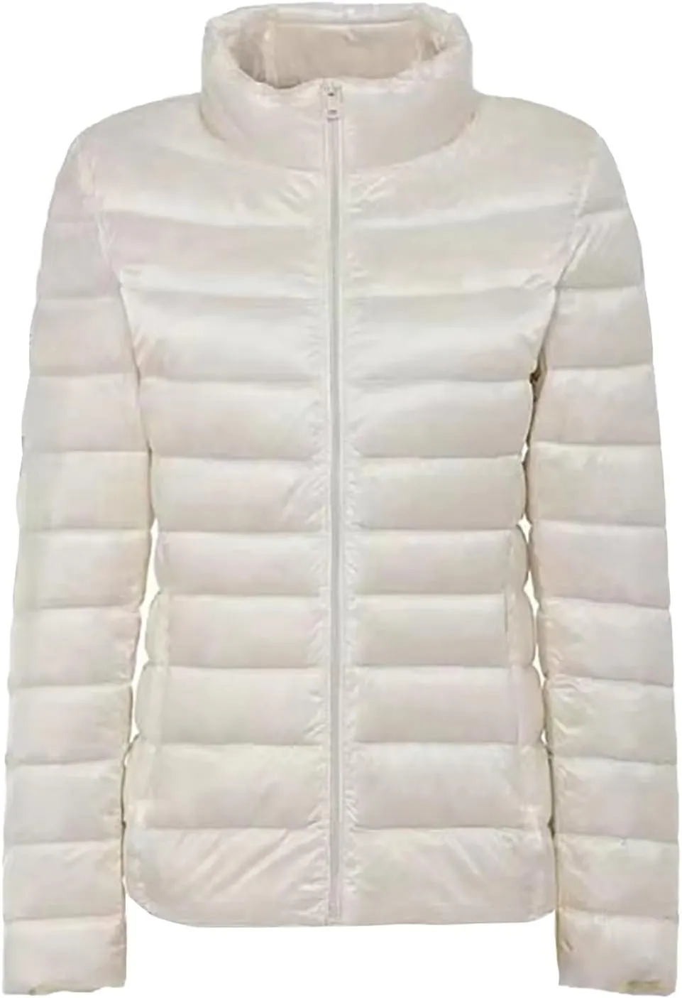 SHAOBGE Womens Dark Coat Women's Casual Solid Color Light Down Jacket White Duck Down Collar Down Jacket Orally Coat