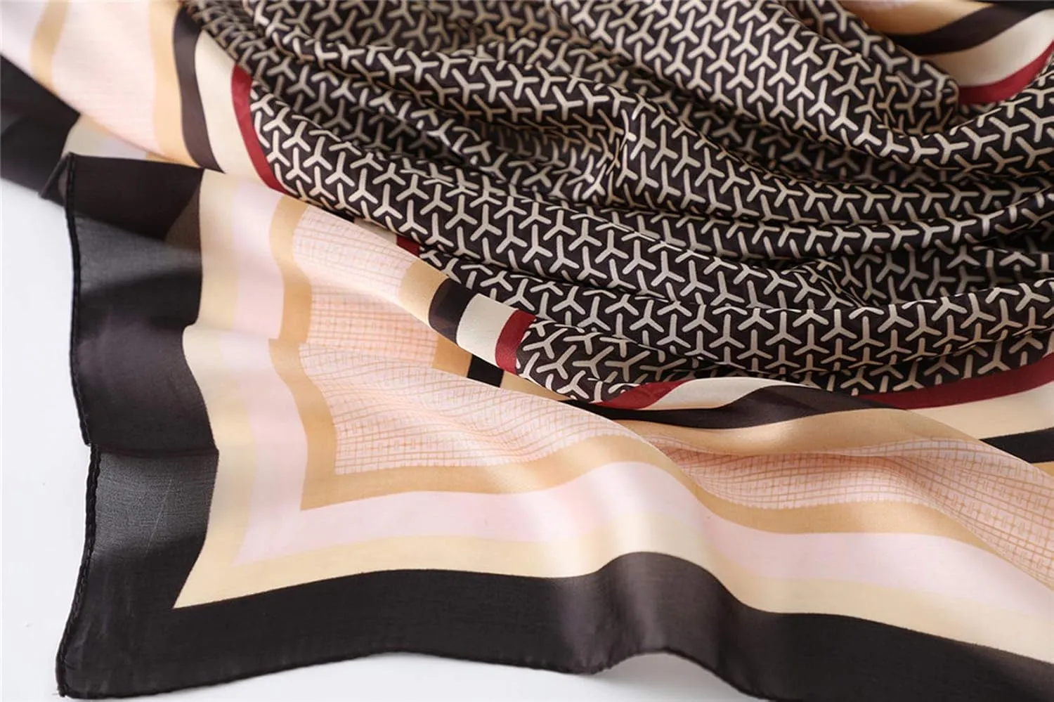 Silk Scarf Mulberry Silk Fashion Scarves Long Lightweight Shawl Wrap 