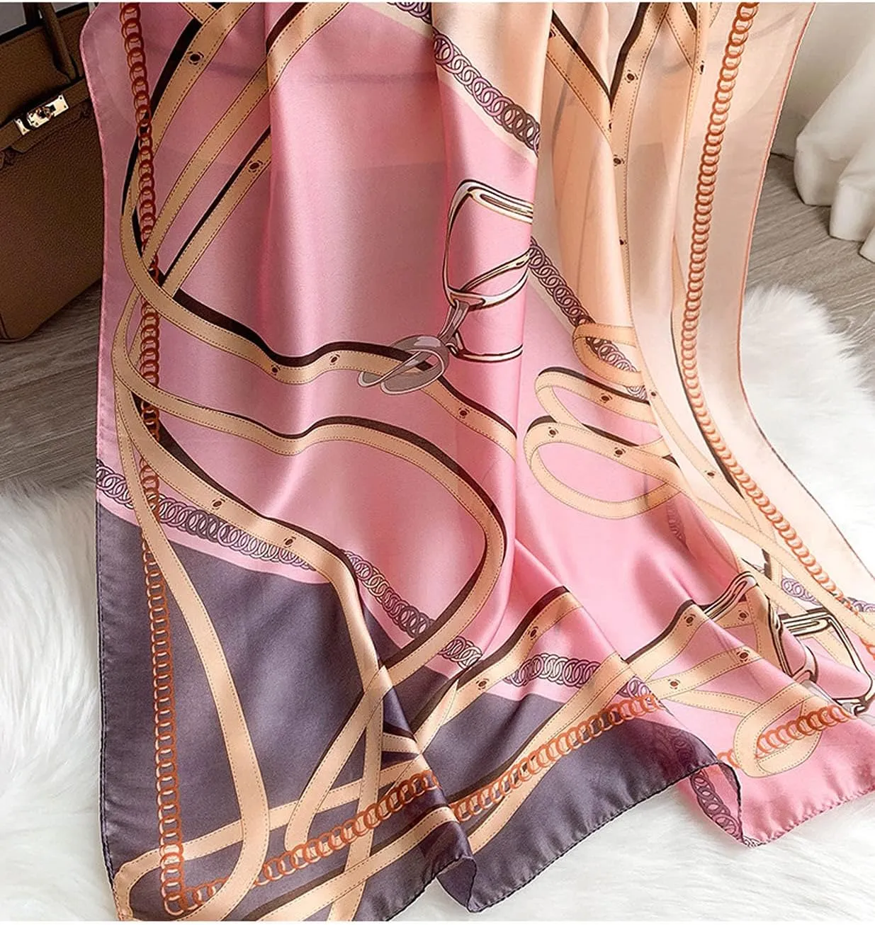 Silk Scarf Mulberry Silk Fashion Scarves Long Lightweight Shawl Wrap 