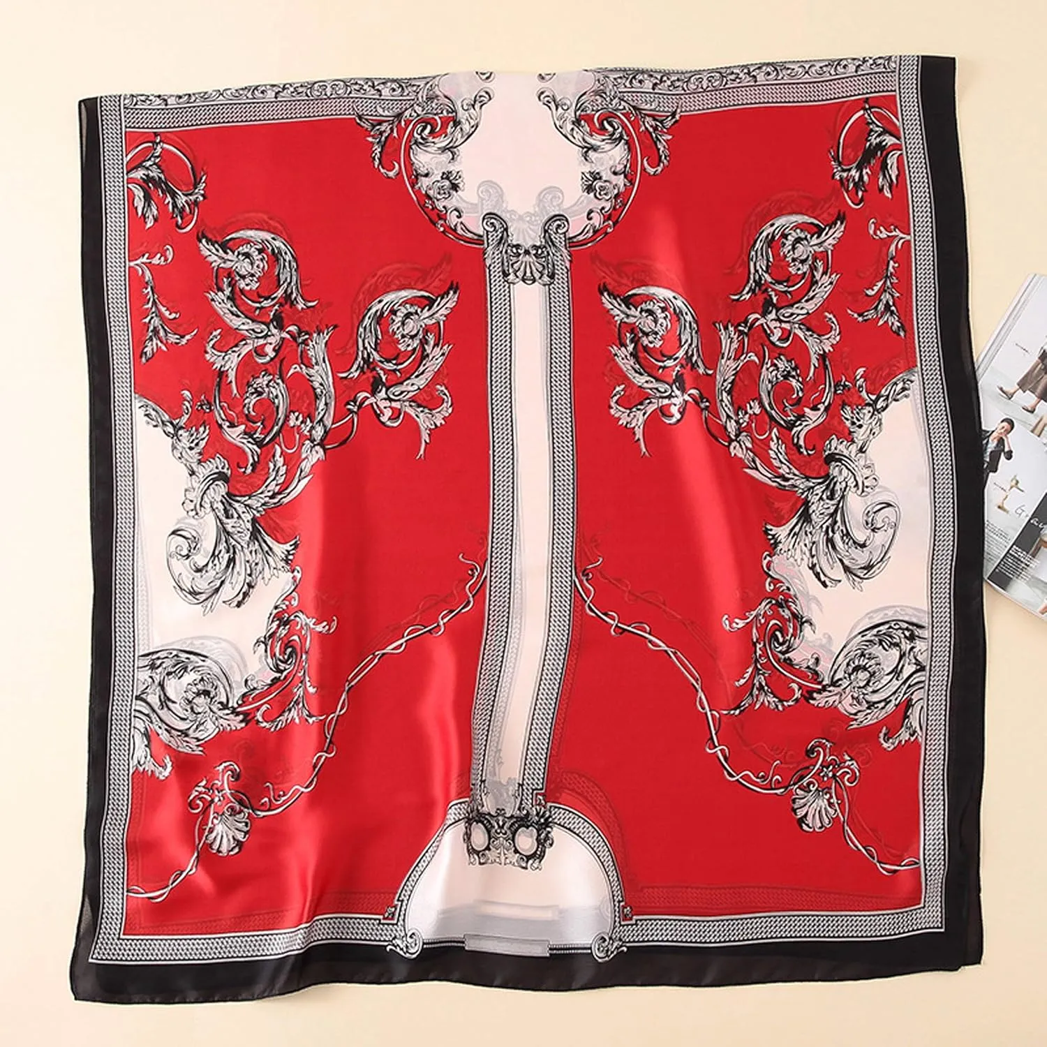 Silk Scarf Mulberry Silk Fashion Scarves Long Lightweight Shawl Wrap 