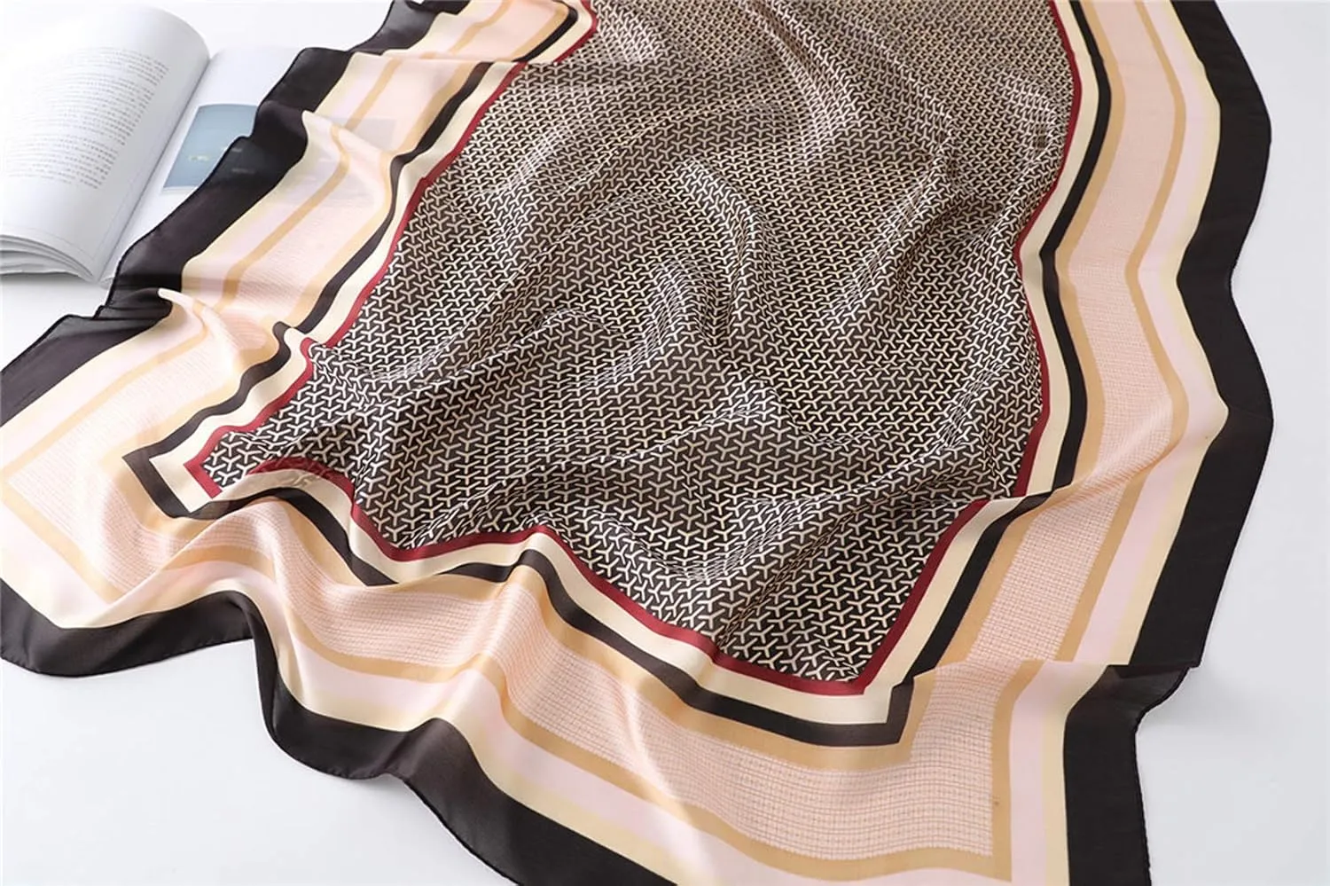 Silk Scarf Mulberry Silk Fashion Scarves Long Lightweight Shawl Wrap 