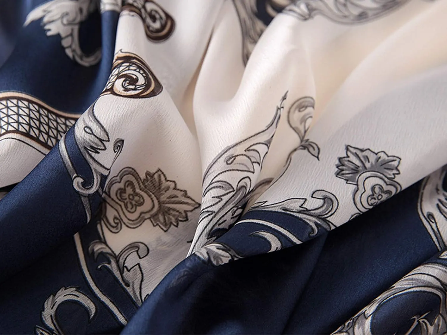 Silk Scarf Mulberry Silk Fashion Scarves Long Lightweight Shawl Wrap 