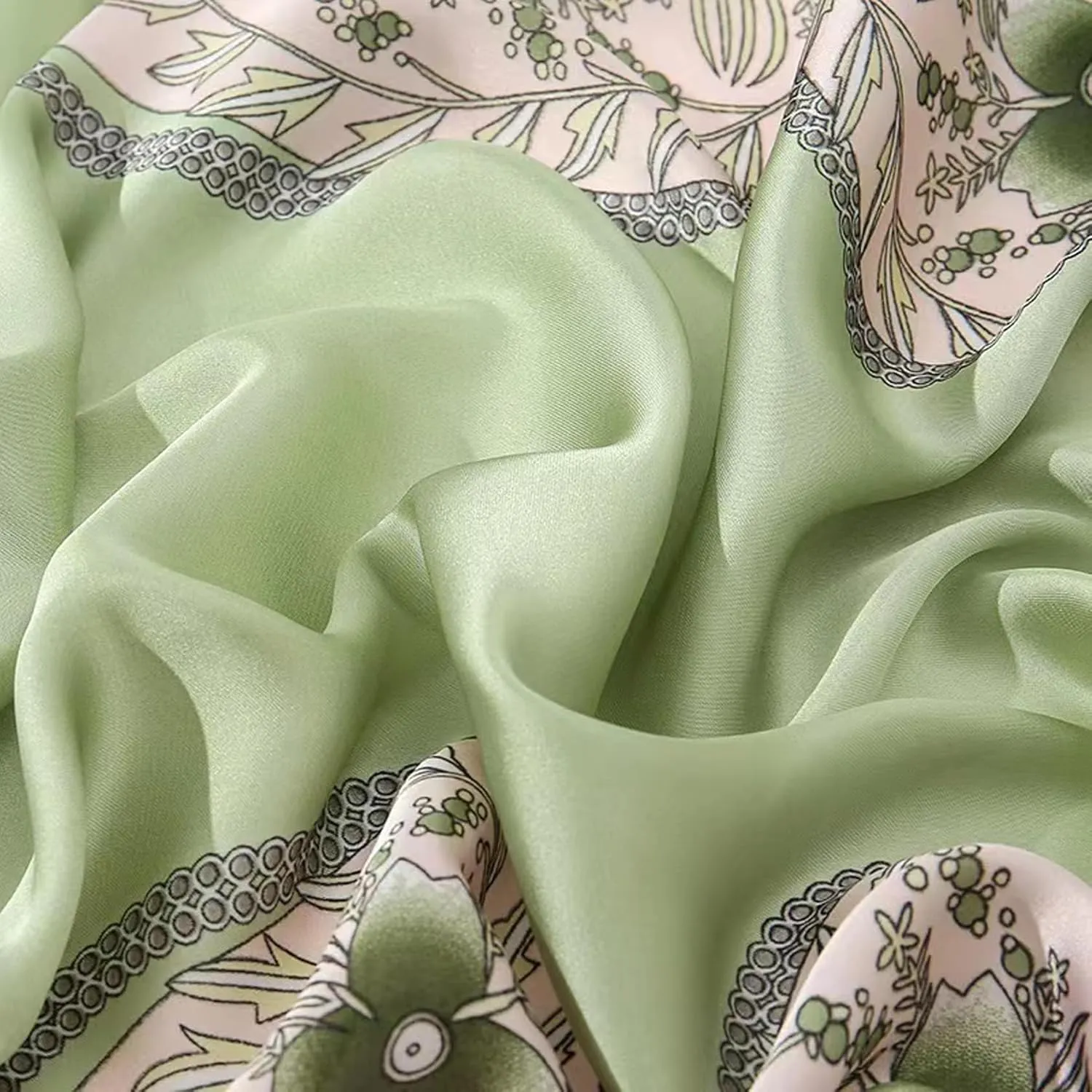 Silk Scarf Mulberry Silk Fashion Scarves Long Lightweight Shawl Wrap 