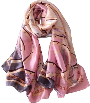 Silk Scarf Mulberry Silk Fashion Scarves Long Lightweight Shawl Wrap 