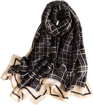 Silk Scarf Mulberry Silk Fashion Scarves Long Lightweight Shawl Wrap 