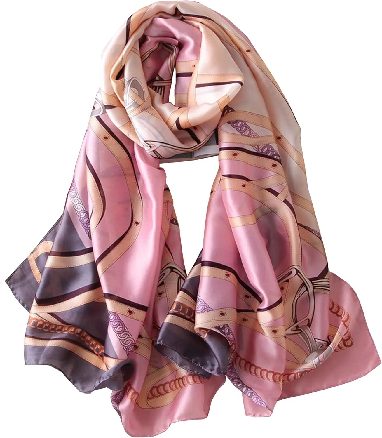 Silk Scarf Mulberry Silk Fashion Scarves Long Lightweight Shawl Wrap 