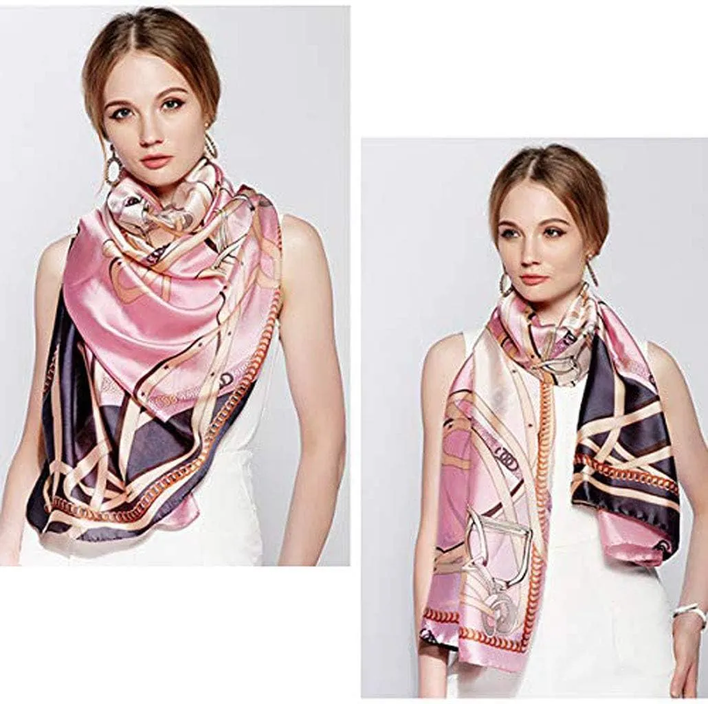 Silk Scarf Mulberry Silk Fashion Scarves Long Lightweight Shawl Wrap 