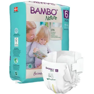 Size 6 Bambo Nature Pant Style Diapers - 18 Pants (15 kg)