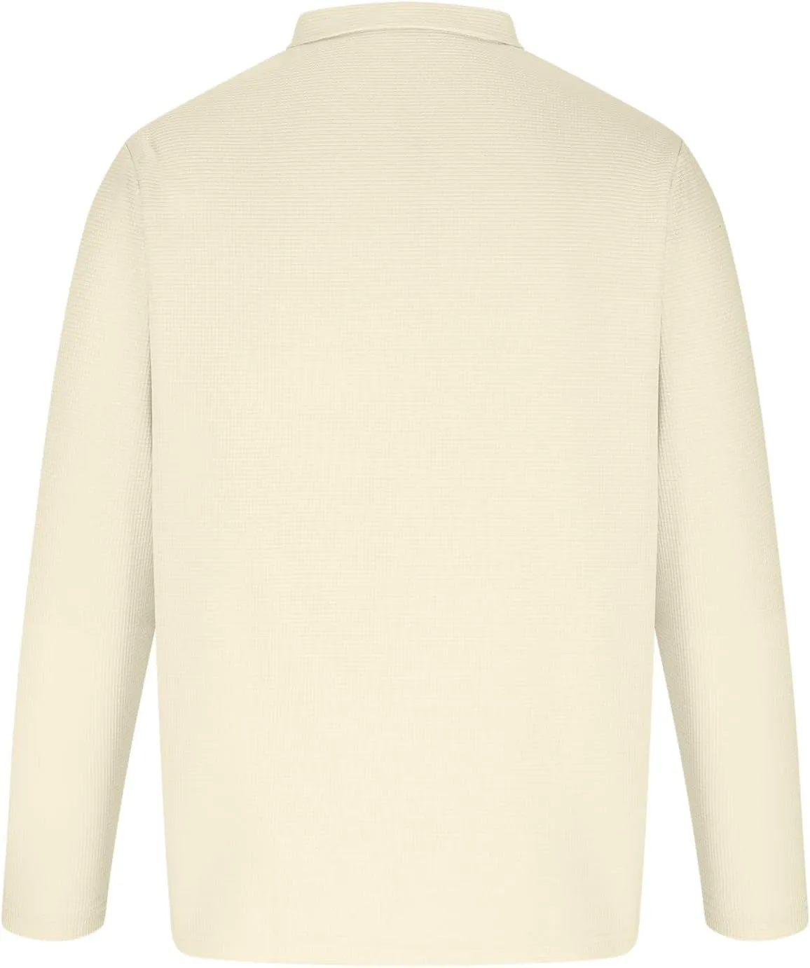 Slim Fit Polo Shirts for Men Basic Quarter Zip Long Sleeve Polo Shirts Breathable Collared Performance Pullover