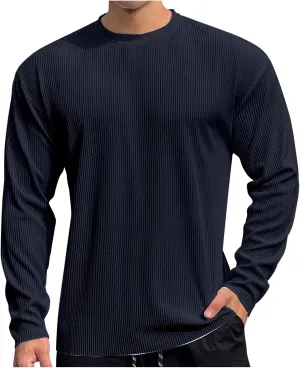 Slim Fit Polo Shirts for Men Basic Quick Dry Long Sleeve Polo Shirts Performance Sports Athletic Pullover