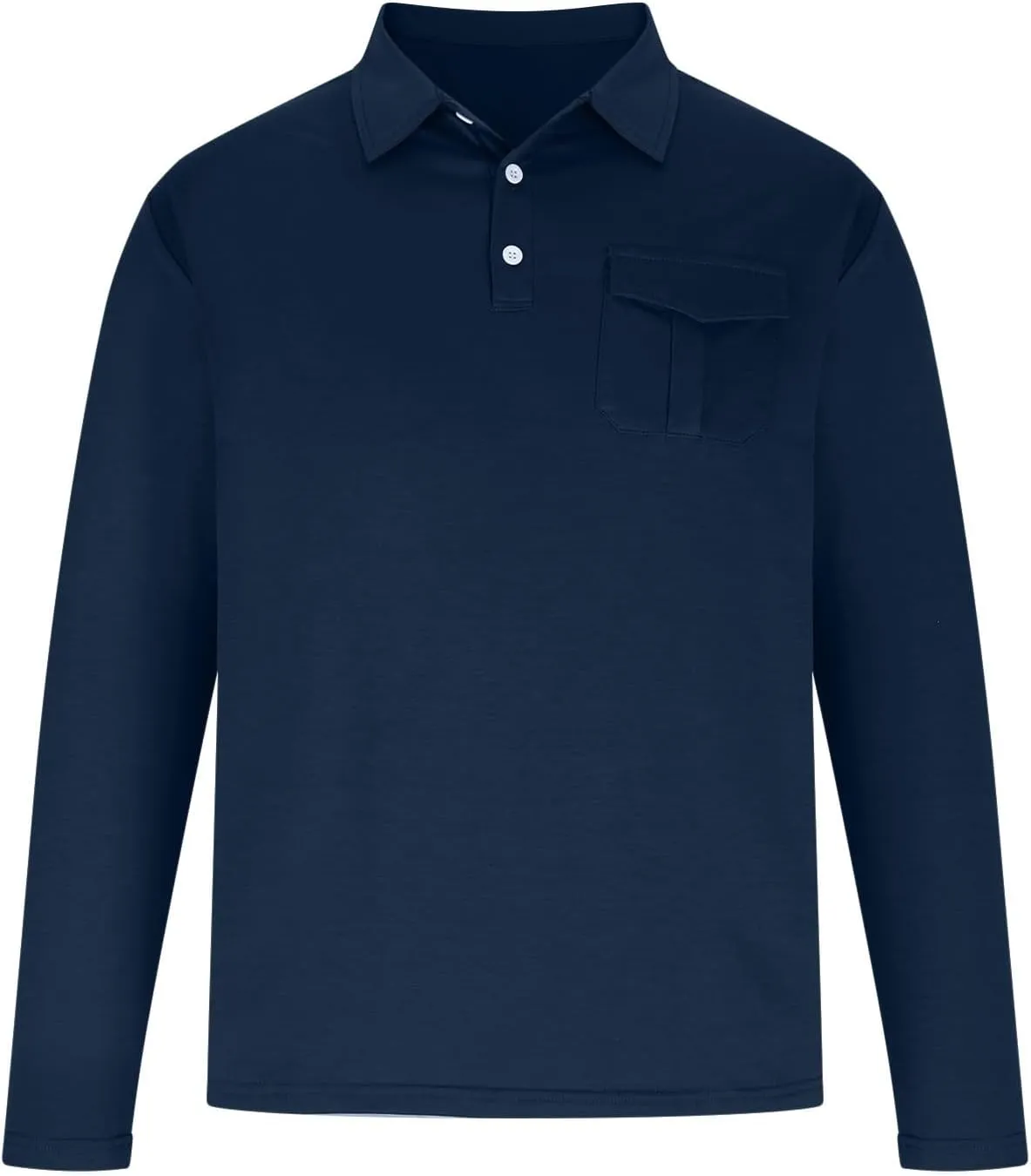 Slim Fit Polo Shirts for Men Muscle Basic Quick Dry Golf Polo Shirts Stretch Button Down Performance Shirts