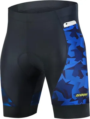 Souke Sports Padded Bike Shorts for Men Cycling Bicycle Shorts Comfortable Road Biking Pants