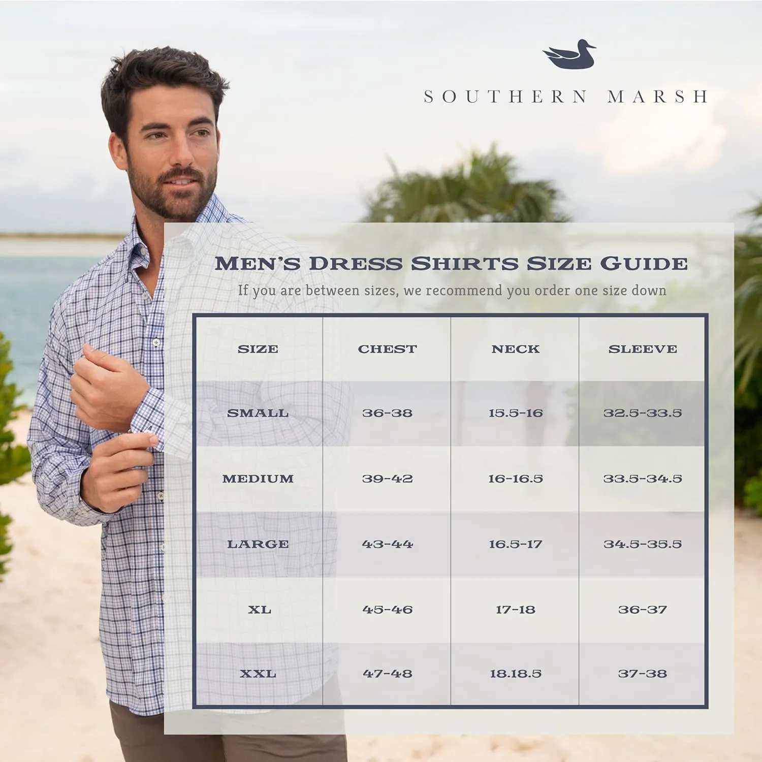 Southern Marsh Charlotte Windowpane Dress Shirt