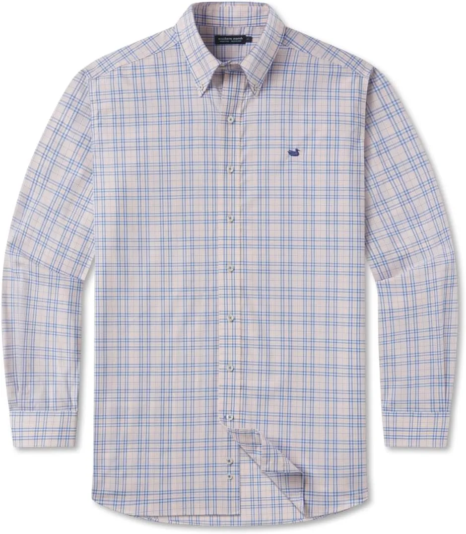Southern Marsh Charlotte Windowpane Dress Shirt
