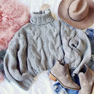 Spool Lux Storm   Cable Sweater