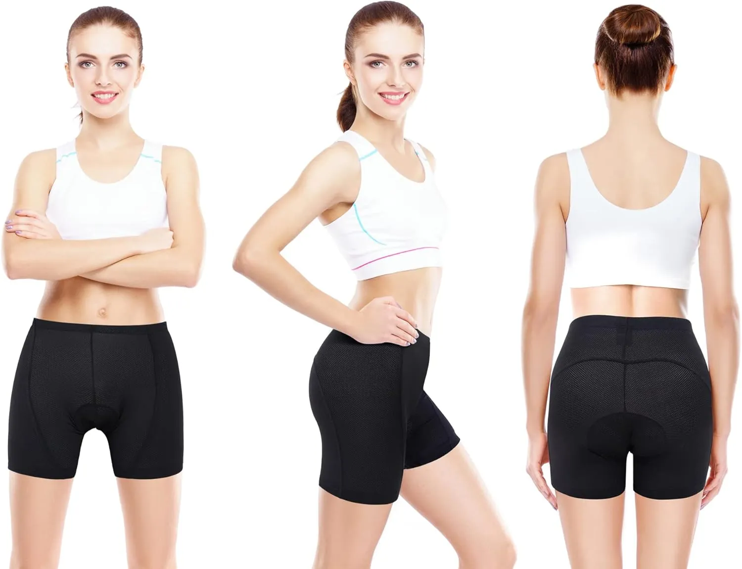 Sportneer Cycling Shorts for Women - 3D Padded Bike Shorts Cycling Underwear, Bicycle Road Biking Cycle Shorts for Women
