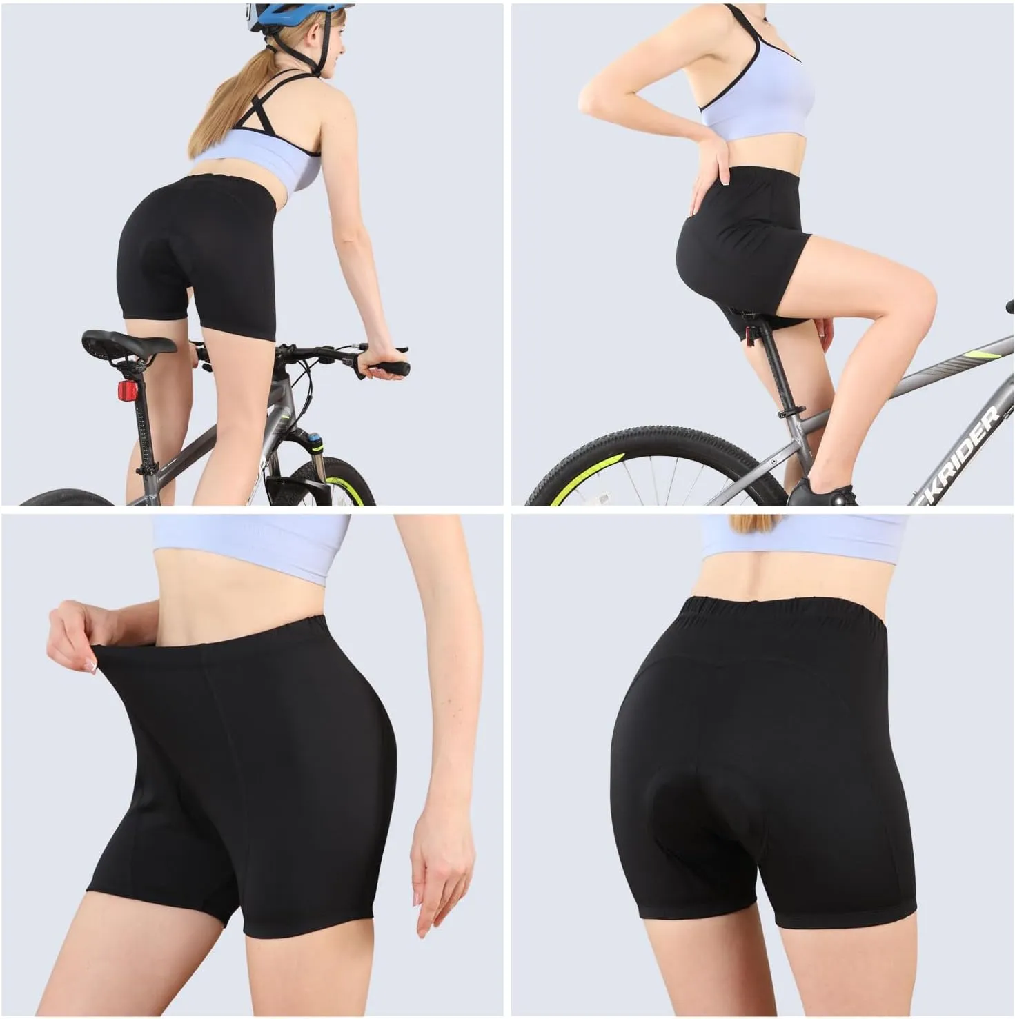 Sportneer Cycling Shorts for Women - 3D Padded Bike Shorts Cycling Underwear, Bicycle Road Biking Cycle Shorts for Women