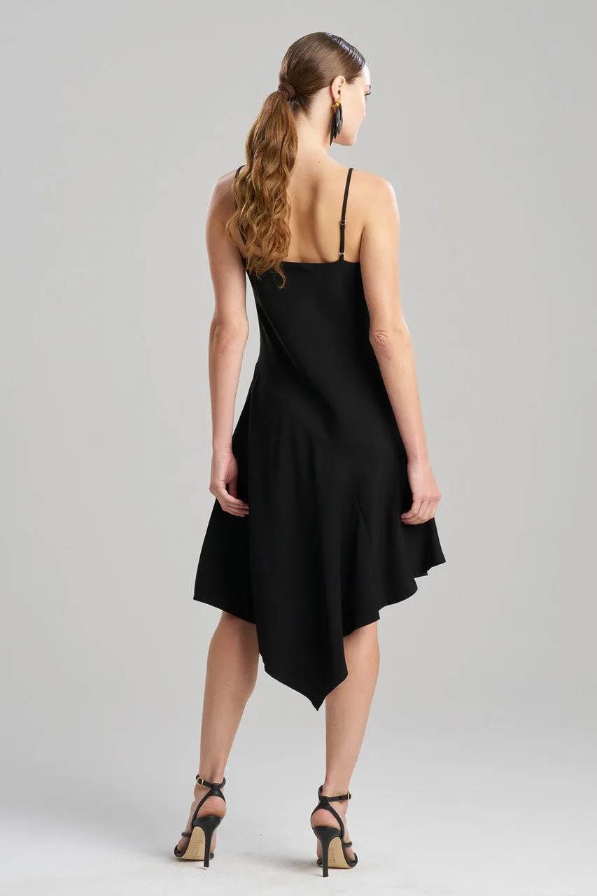 Stretch Crepe Asymmetric Dress