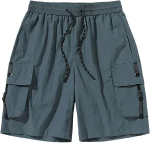 Stylish Shorts for Men Waistband Drawstring Summer Casual Shorts Big & Tall Relaxed Fit Work Shorts