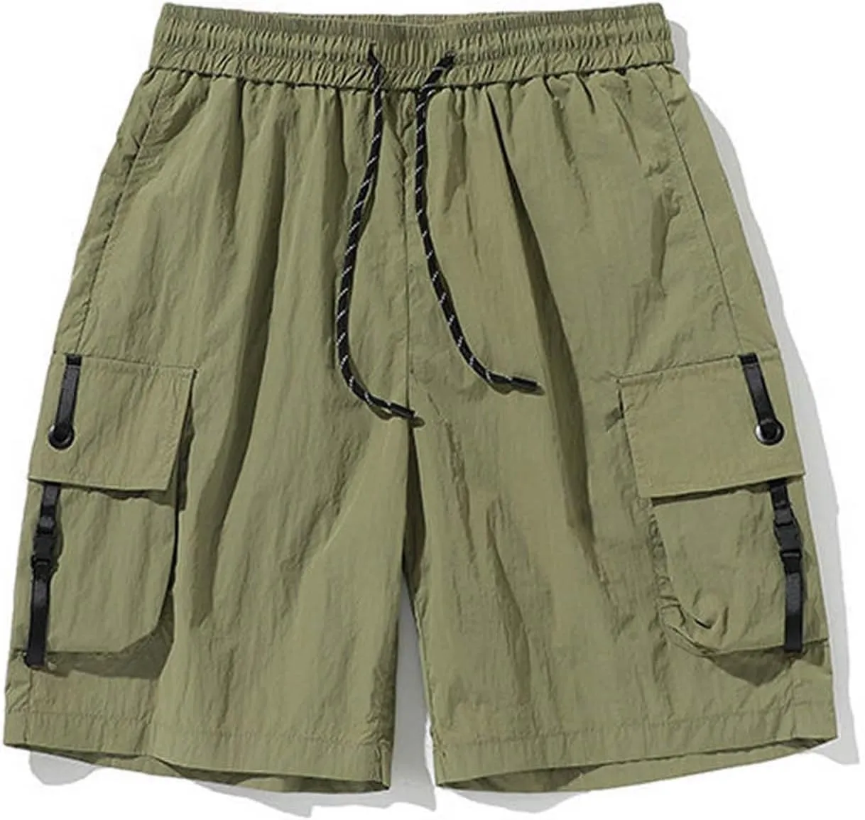Stylish Shorts for Men Waistband Drawstring Summer Casual Shorts Big & Tall Relaxed Fit Work Shorts