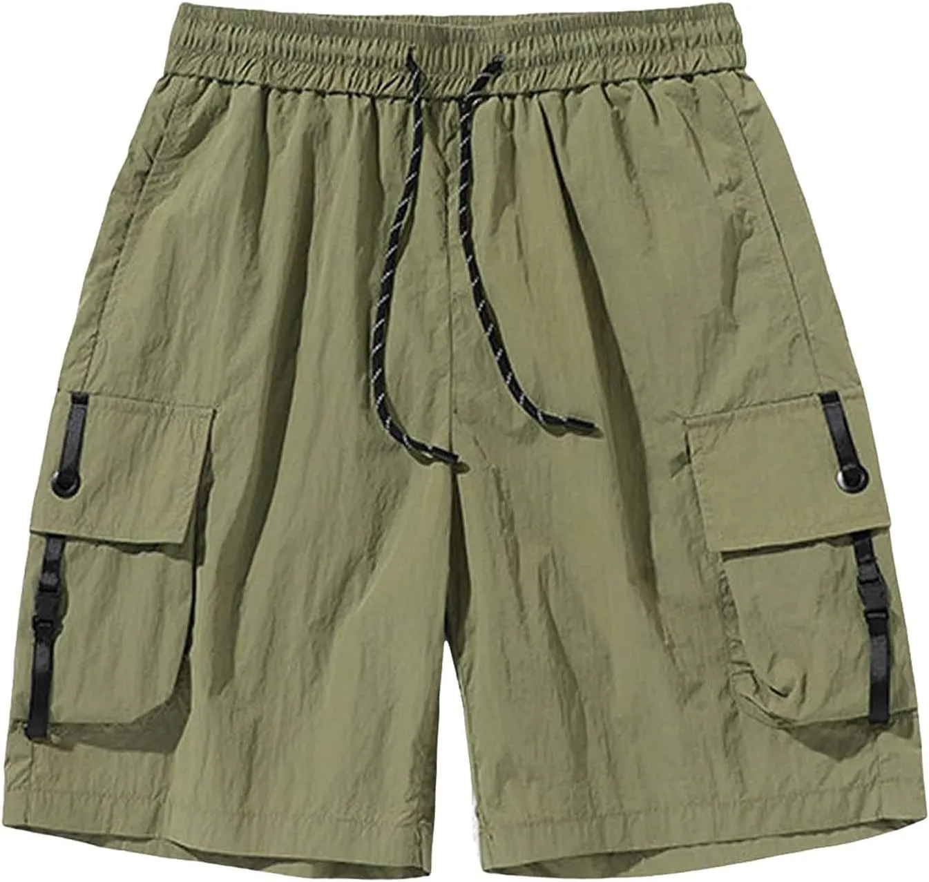 Stylish Shorts for Men Waistband Drawstring Summer Casual Shorts Big & Tall Relaxed Fit Work Shorts