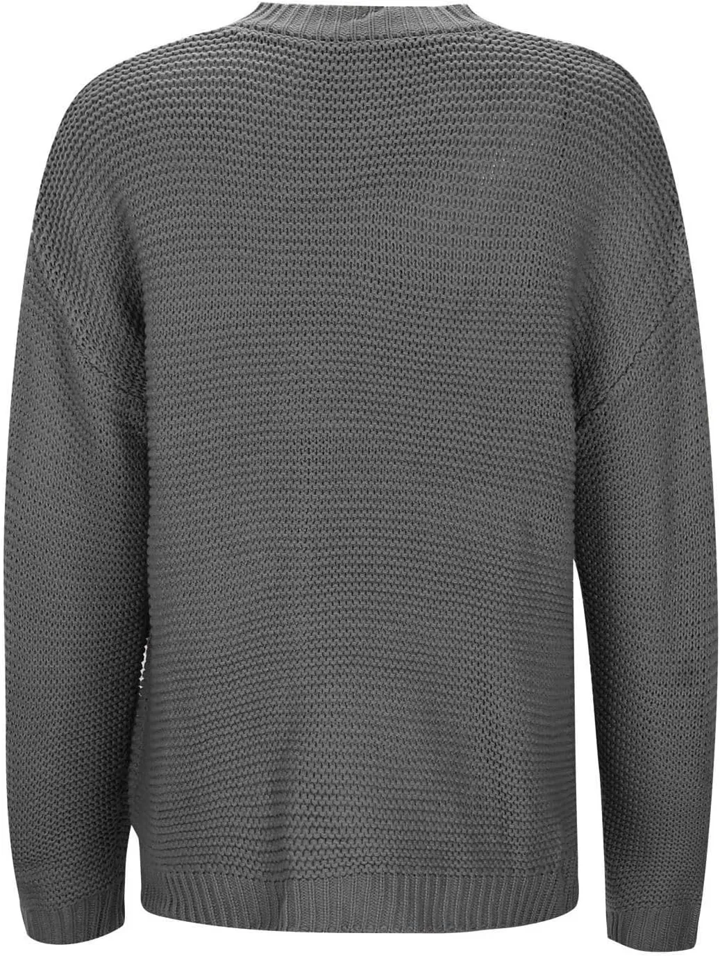 Sweaters for Women Chunky Knit Solid Color Crew Neck Long Sleeve Soft Lightweight Casual Jumper Tops