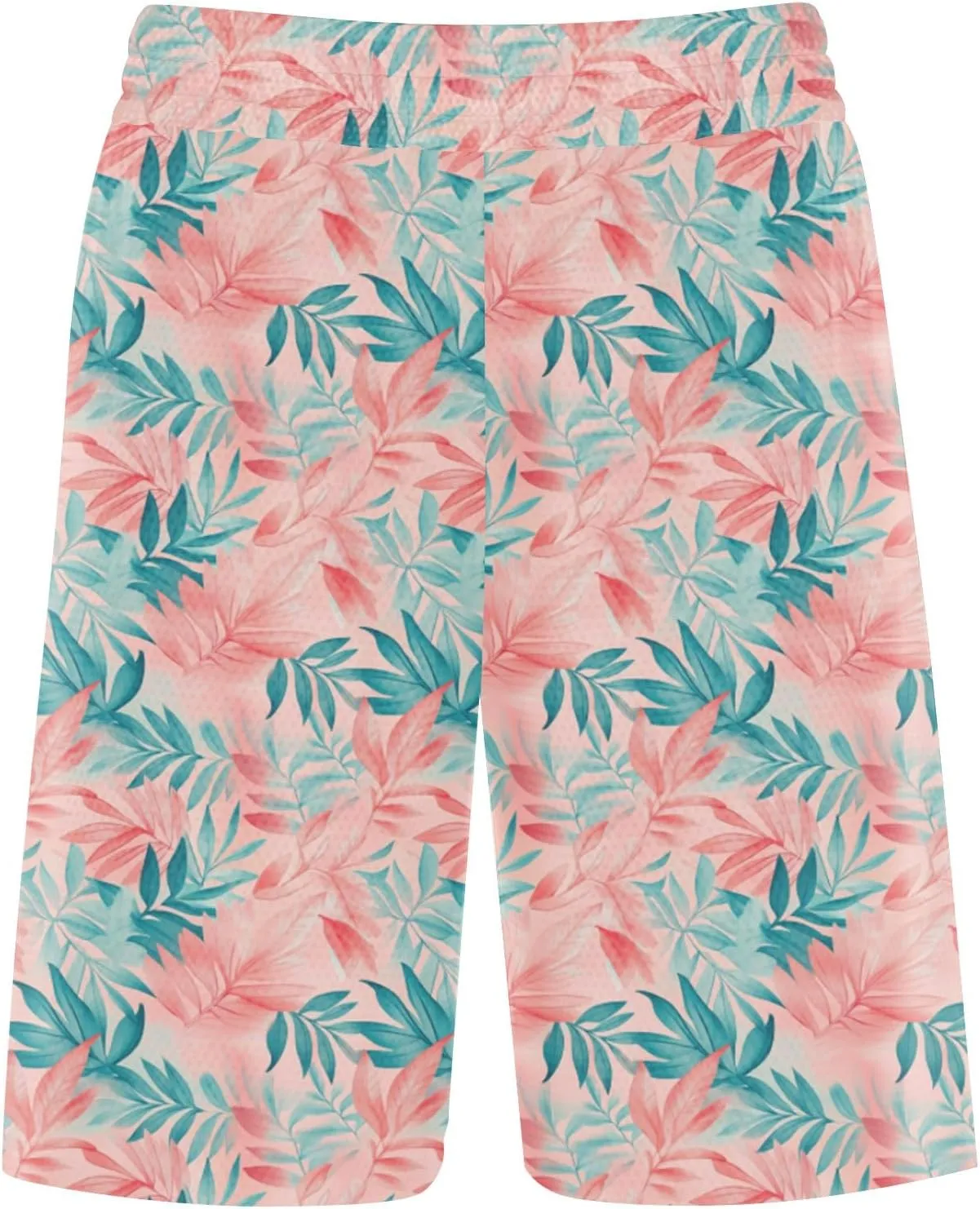 Swim Shorts Men Vacation Shorts Big and Tall Lightweight Quick Dry Tropical Printed Toggle