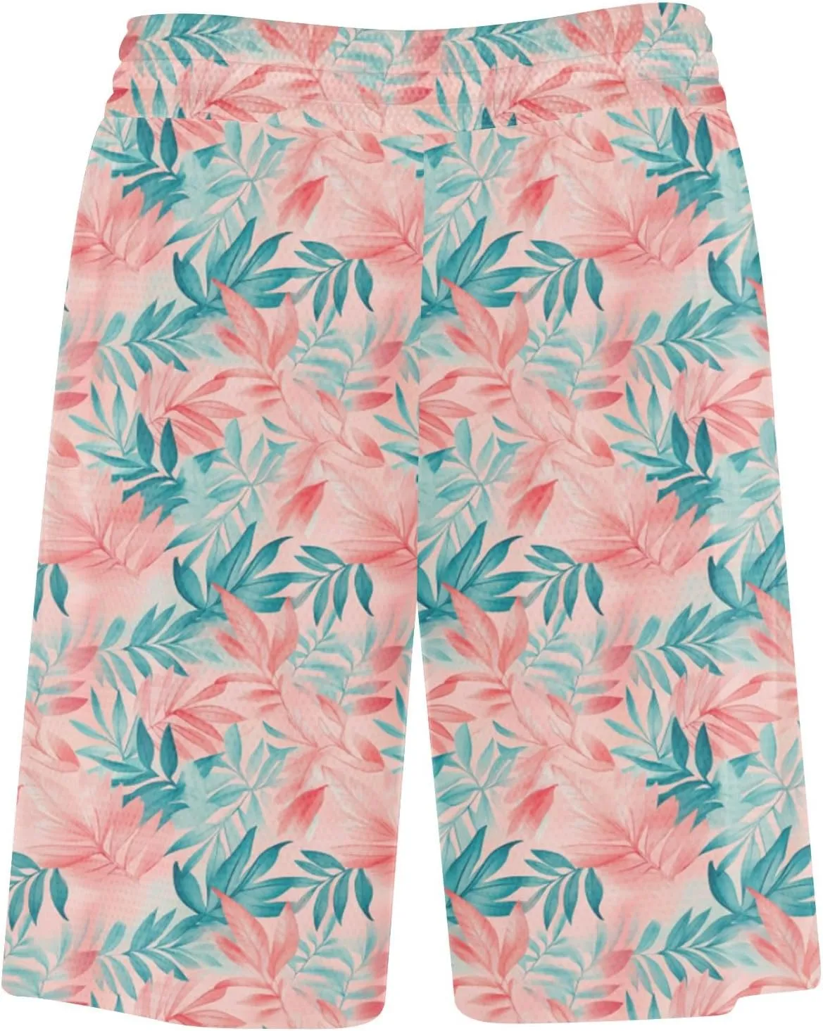 Swim Shorts Men Vacation Shorts Big and Tall Lightweight Quick Dry Tropical Printed Toggle