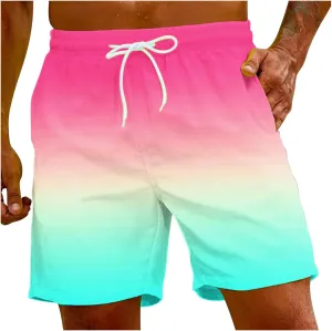 Swimming Pants for Men Mens Flag Swim Shorts Beach Swimming Suit Mens Bathing Suit Shorts Men's Pj Shorts Bathing for Men Men's Swim Shorts Orange Suit for Men