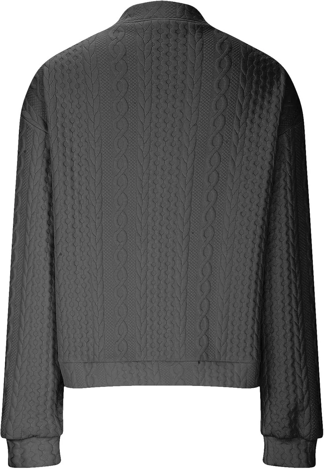 TANGNADE Women's Oversized Zip Up Sweatshirts Sweater Fall Outfits Casual Loose Knit Jackets with Pocket Cardigan Blouse
