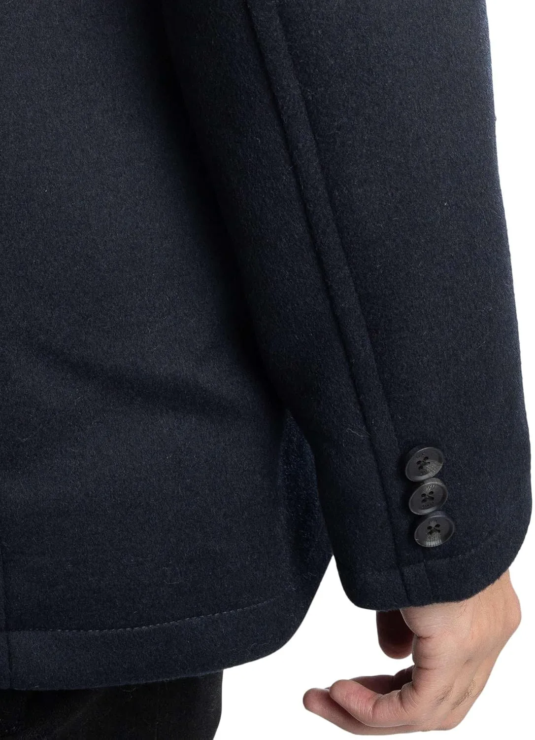 Ted Baker Men's Aldovie Peacoat Jacket, Navy
