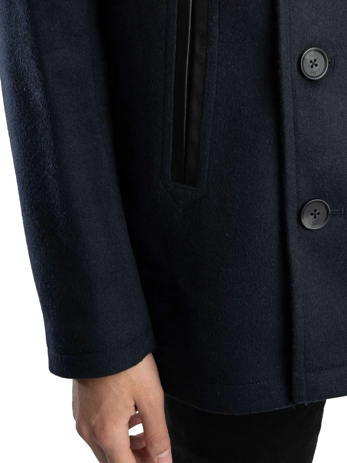 Ted Baker Men's Aldovie Peacoat Jacket, Navy
