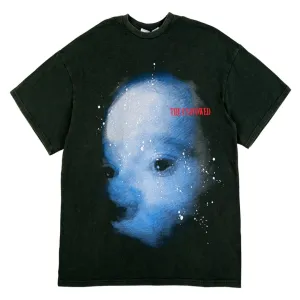 The Unavowed Head Sketch Designed Over Size T-Shirt- Green