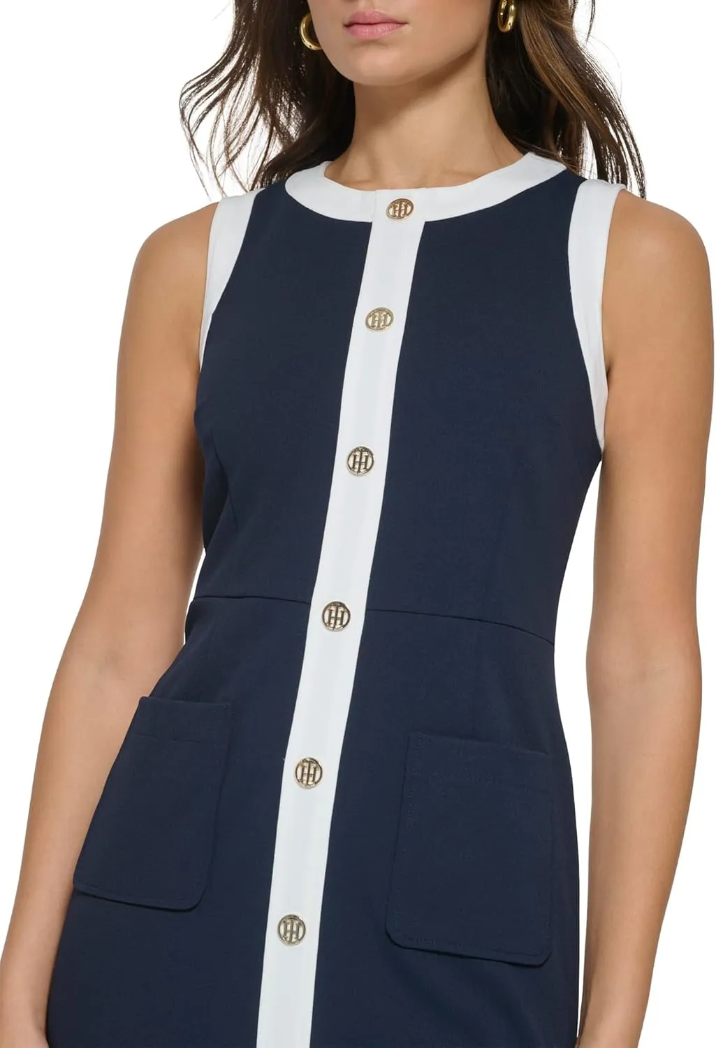 Tommy Hilfiger Women's Mini Houndstooth Knit Dress