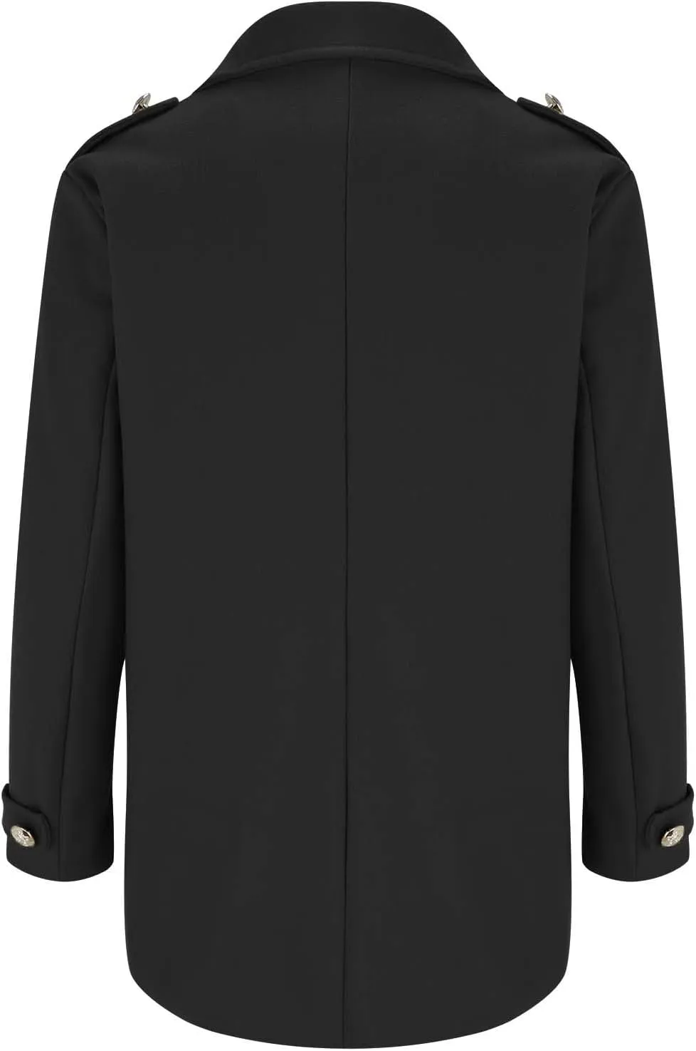 Trench Coat Jacket Men'S Autumn And Winter Street Trendy Short Off Shoulder Trench Coat Jacket Men Mens Coat Black