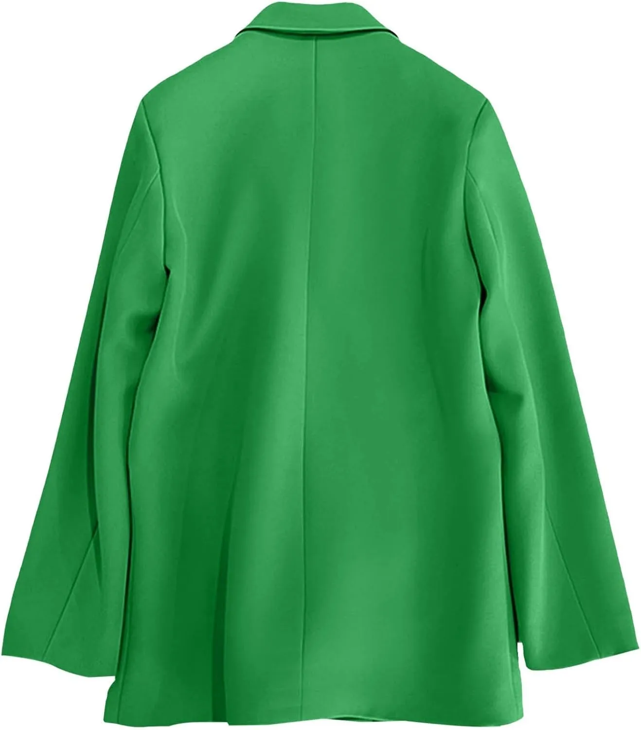 Trench Coat Women Notch Lapel Blazer Business Casual Blazers Trendy Work Office Blazer Jackets Outerwear