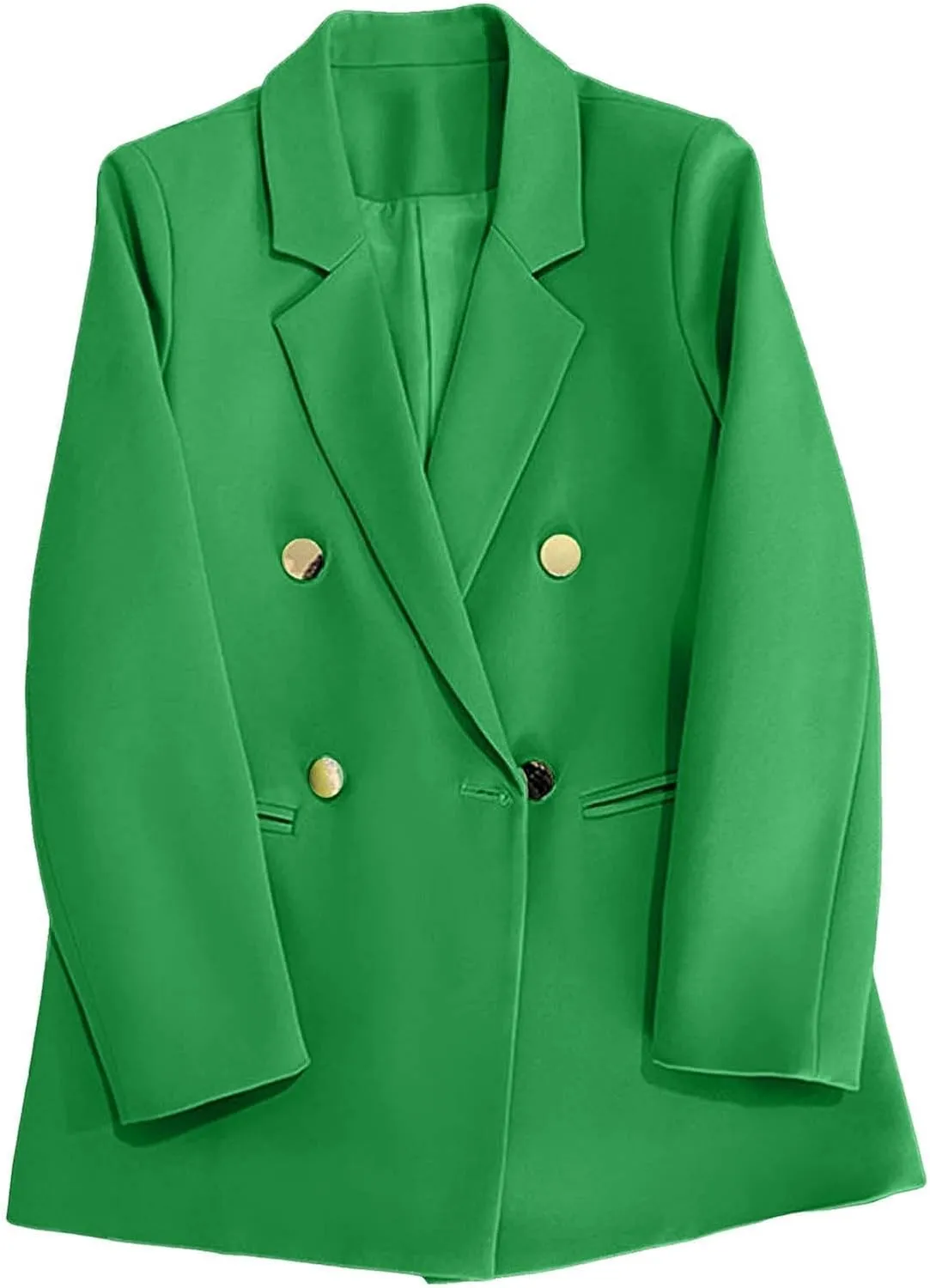 Trench Coat Women Notch Lapel Blazer Business Casual Blazers Trendy Work Office Blazer Jackets Outerwear