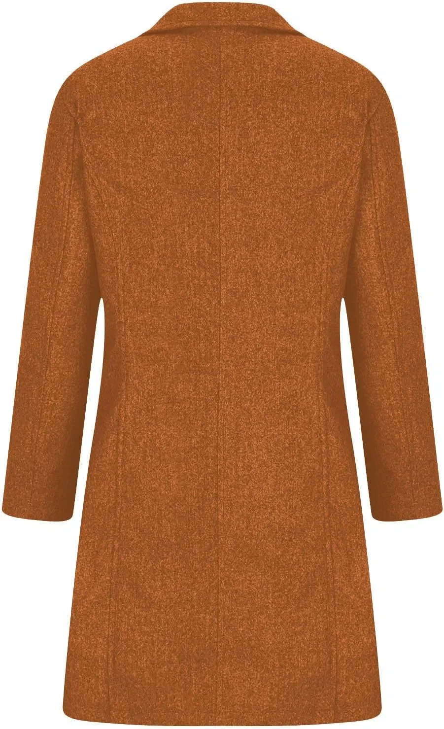Trench Coat Women Single Breasted Long Coat Wool Blend Peacoat Plus Size Dressy Jackets Casual Fall Winter Coats