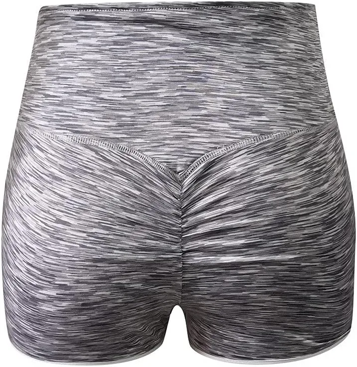 Tummy Control Biker Shorts for Women Workout Shorts Scrunch Butt Lifting High Waisted Yoga Gym Running Short Pants