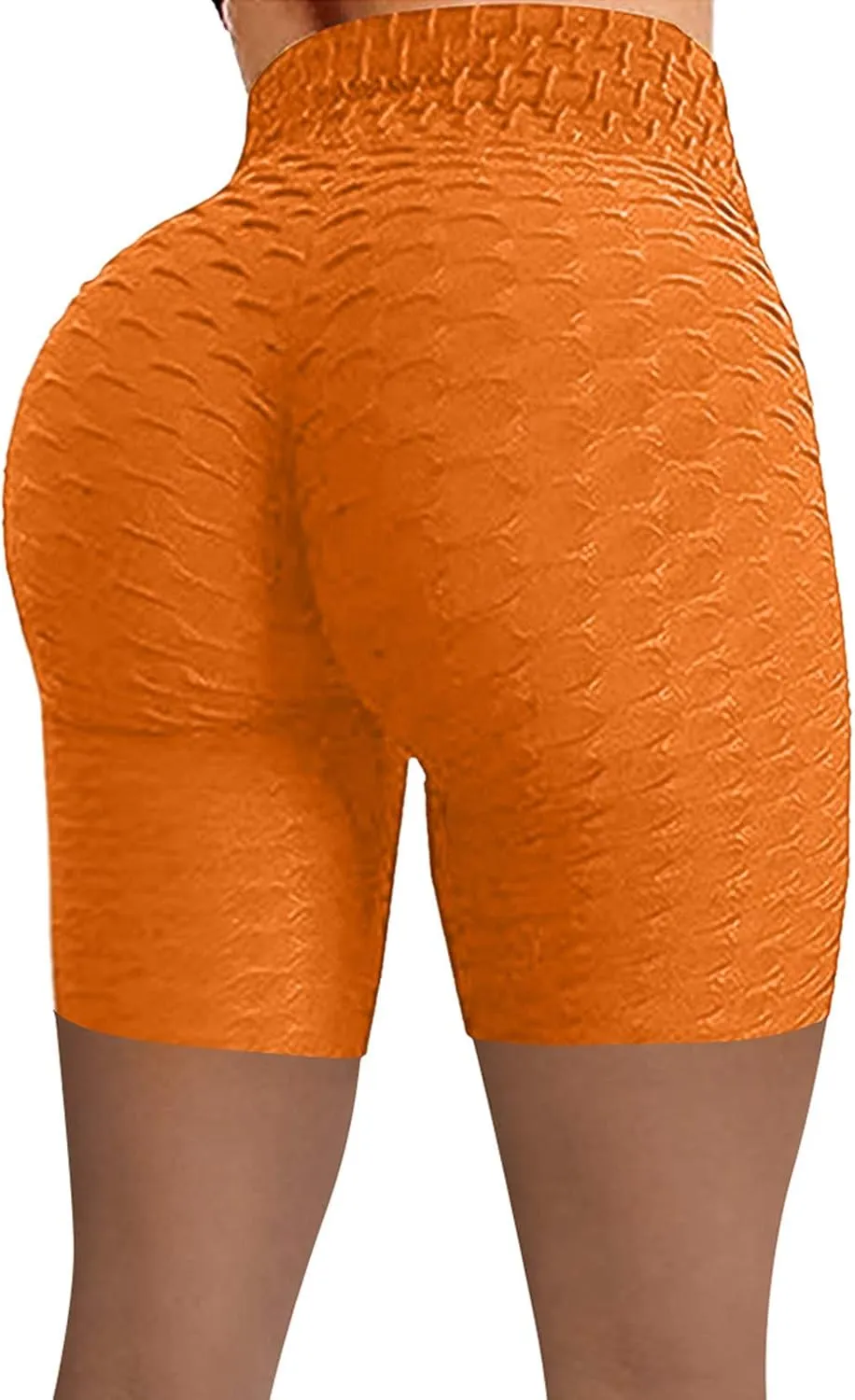 Tummy Control Yoga Shorts High Waisted Solid Elastic Workout Shorts Butt Lifting Comfy Exercise Women's Biker Shorts