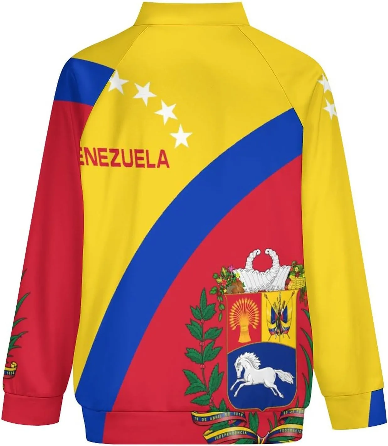 Venezuela Flag Lightweight Bomber Jacket Men Golf Fashion Coat Track Jackets Casual Windbreaker Shirt