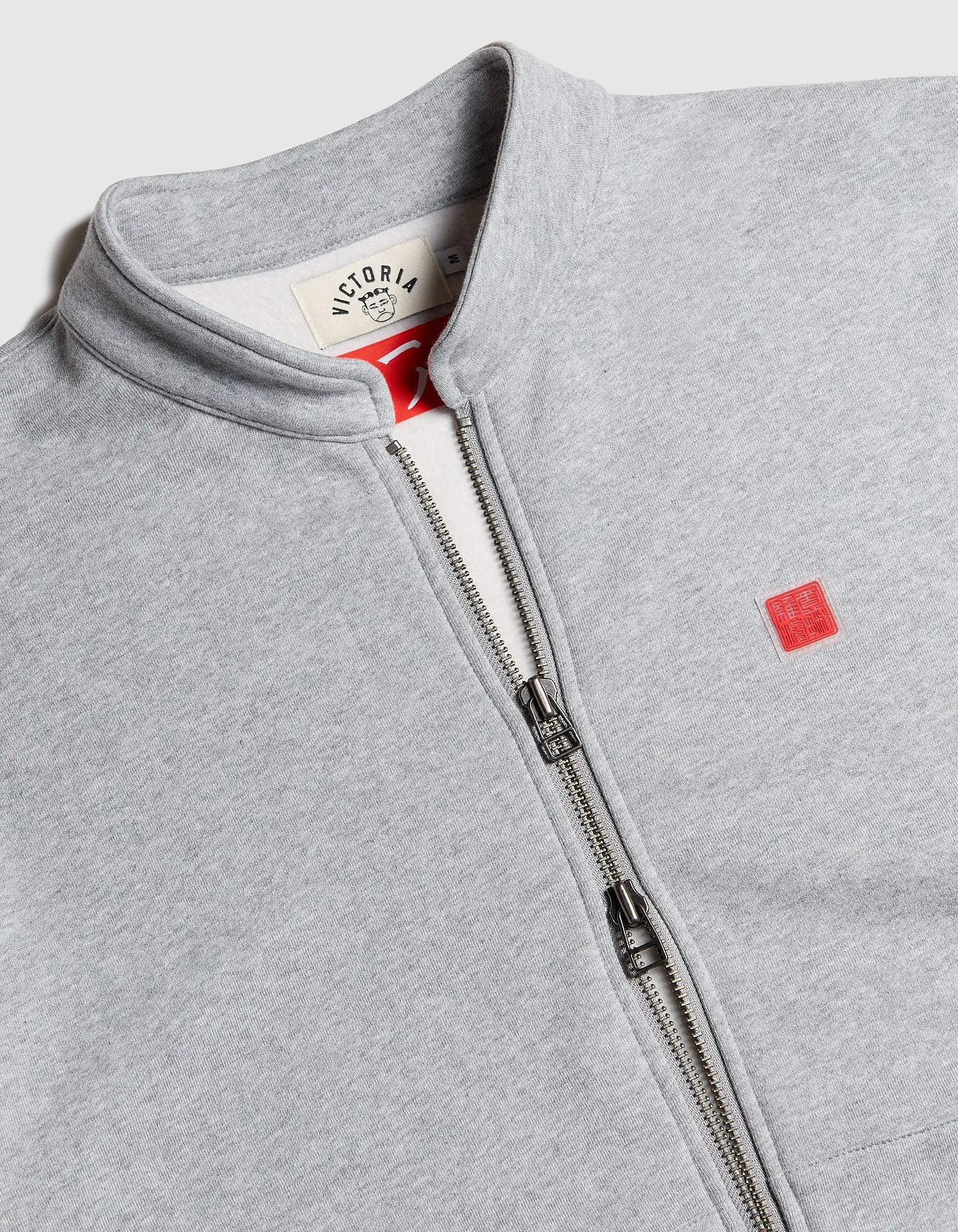 VIC X YP MOCKNECK ZIP-UP SWEATER