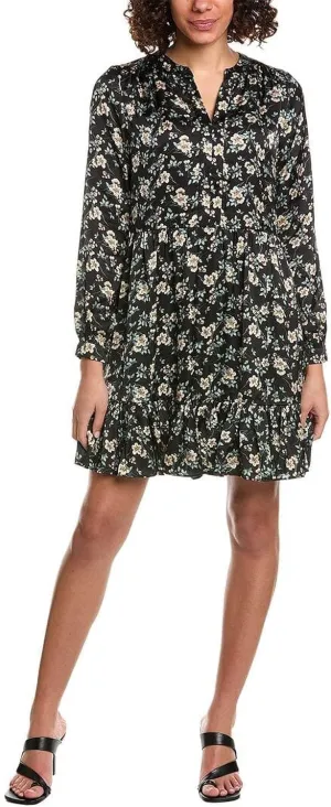 Vince Camuto Womens Mini Floral Print Sheath Dress