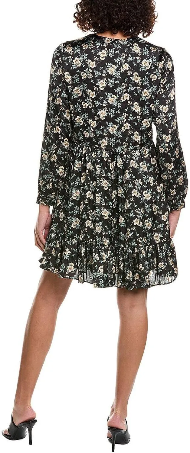 Vince Camuto Womens Mini Floral Print Sheath Dress