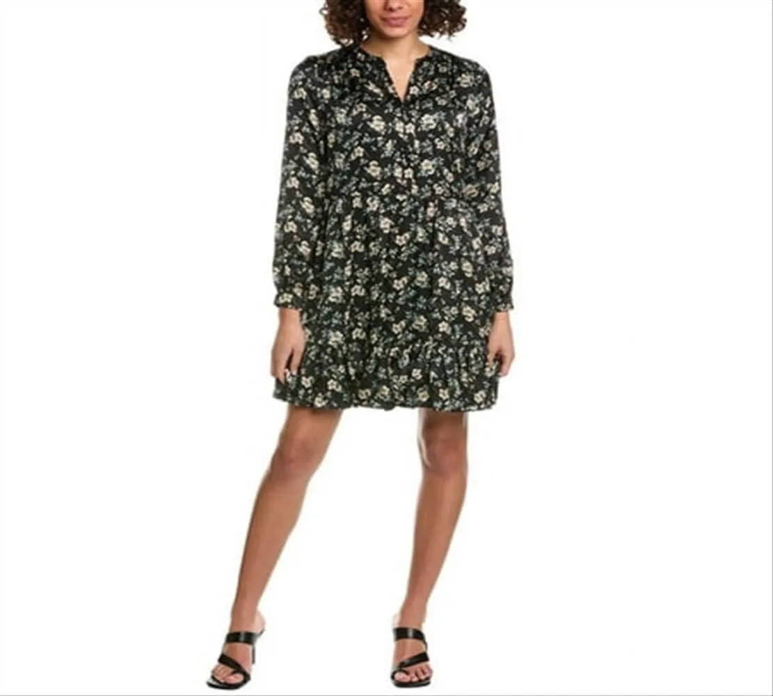 Vince Camuto Womens Mini Floral Print Sheath Dress